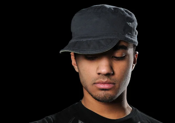 Retrato de un joven con sombrero — Foto de Stock
