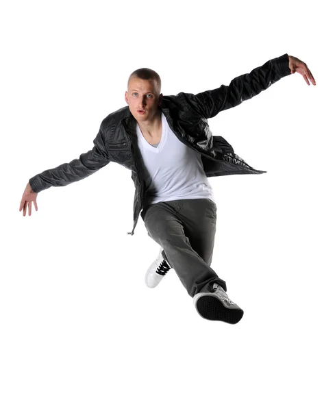 Ballerino hip hop esibendosi — Foto Stock