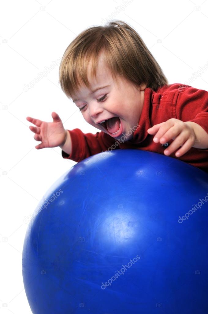 Child Playing With Ball