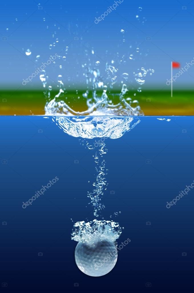 Golf Ball Splashing In Water Stock Photo by ©ginosphotos1 14761679