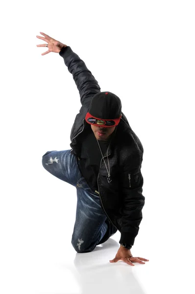 Хіп-хоп чоловік танцює — стокове фото