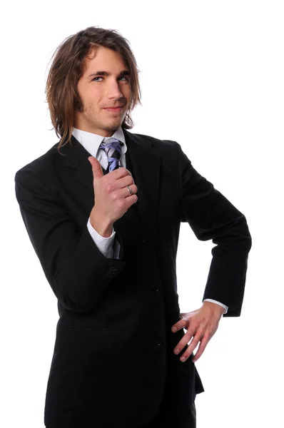 Businessman Giving the Thumbs Up — Stock Photo, Image