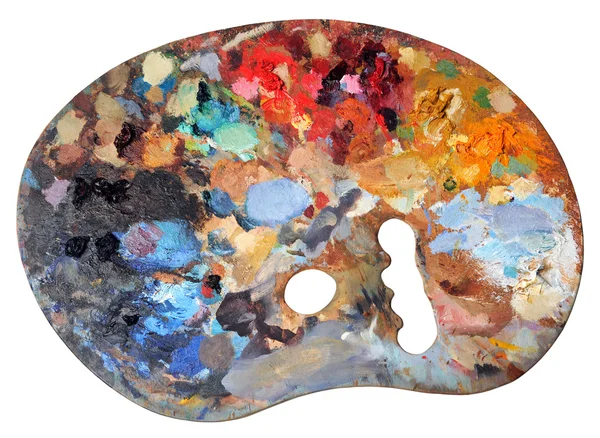 Ergonomiczne Artist Palette — Zdjęcie stockowe