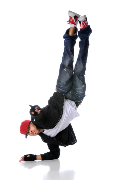 Ballerino hip hop esibendosi — Foto Stock