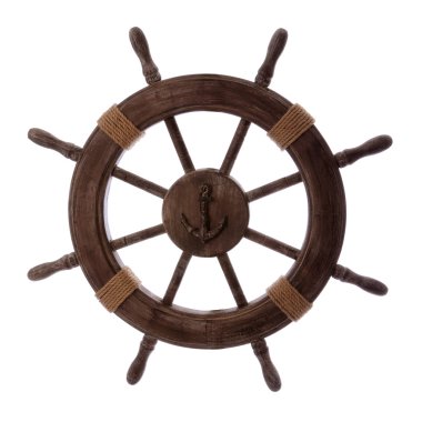 Vintage Ship Wheel clipart
