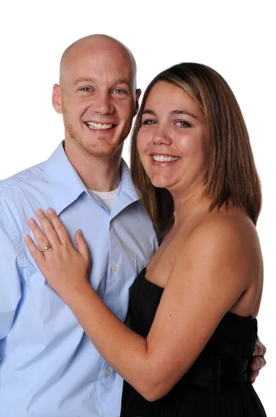 Jovem casal sorrindo — Fotografia de Stock