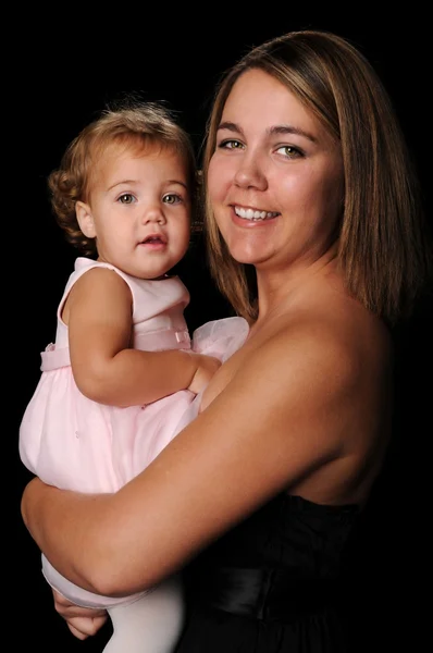 Madre e figlia sorridenti — Foto Stock