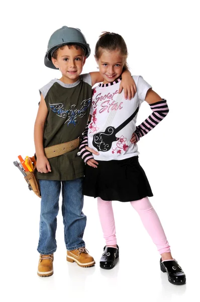 男の子と女の子の衣装 — ストック写真