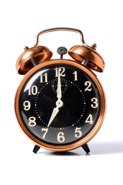 Relógio de alarme vintage com arranhões — Fotografia de Stock