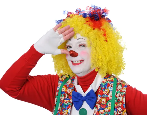 Clown gestikuliert — Stockfoto