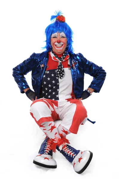 Clown zitten — Stockfoto