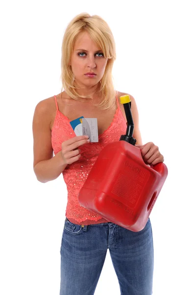 The Cost of Gasoline — Stock Photo, Image