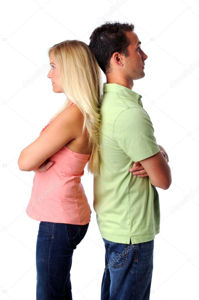 Unhappy Man and Woman