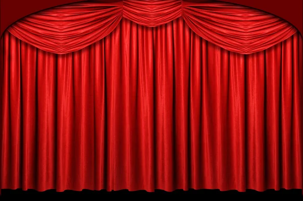 Red Stage Curtain — Stock Photo, Image
