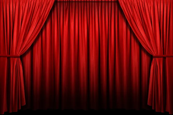 Red Stage Curtain — Stock Photo, Image