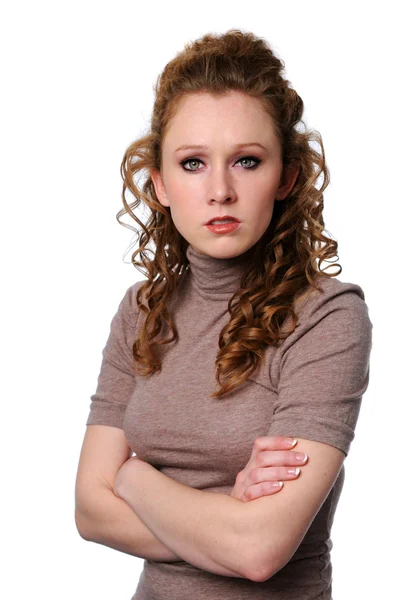 Young Woman With Arms Crossed — Stock Photo, Image