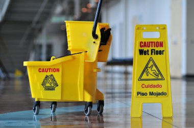 Caution Wet Floor clipart