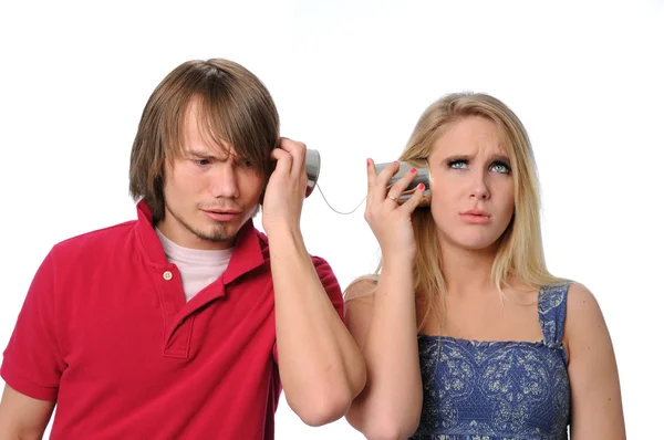 Miscommunication Between Young Couple — Stock Photo, Image