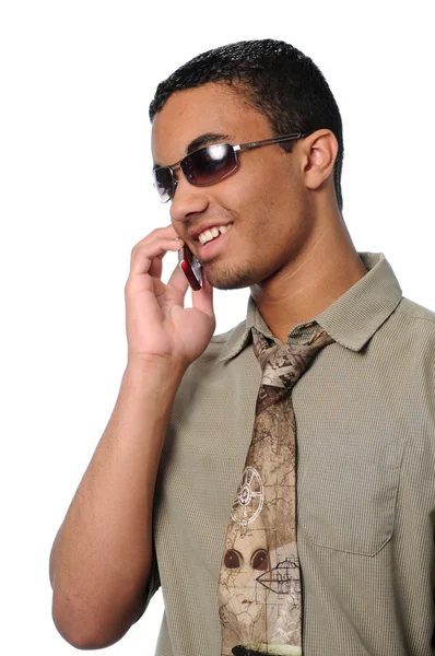 Man Talking On Cell Phone — Stock Photo, Image