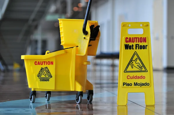 Caution Wet Floor — Stock Photo, Image