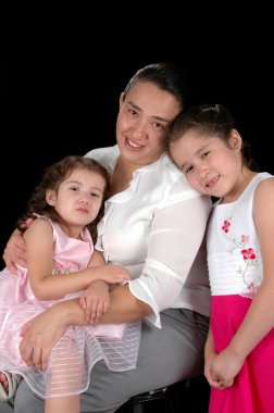 İspanyol anne ve kızları.