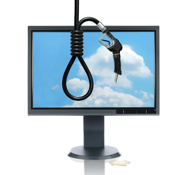 Moniteur LCD et essence Noose — Photo