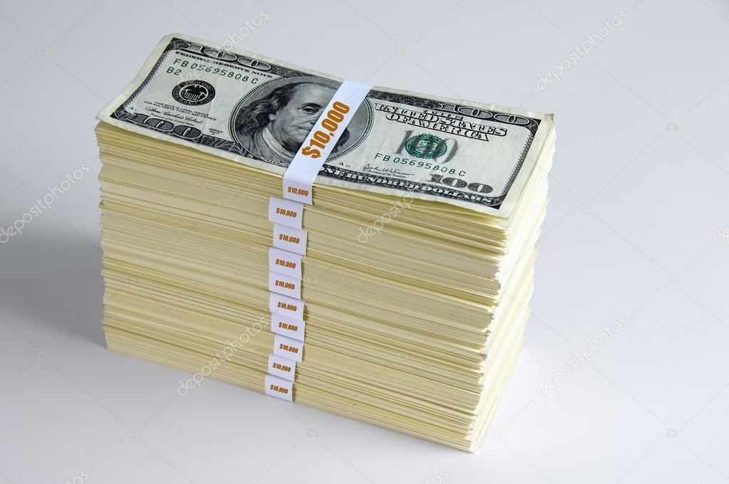 Picture 100 Thousand Dollars One Hundred Thousand Dollars Stock Photo C Ginosphotos1