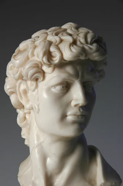 Bust of David Replica in Marble — Stock Photo, Image