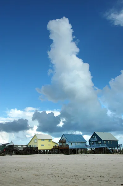 Casas en la playa — Foto de Stock