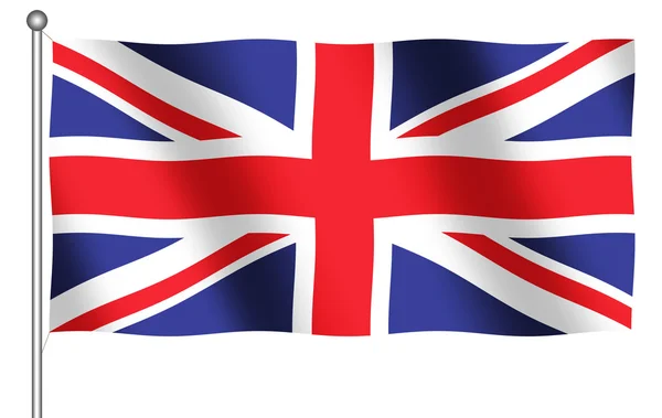 大不列颠及北爱尔兰联合王国国旗 — 图库照片