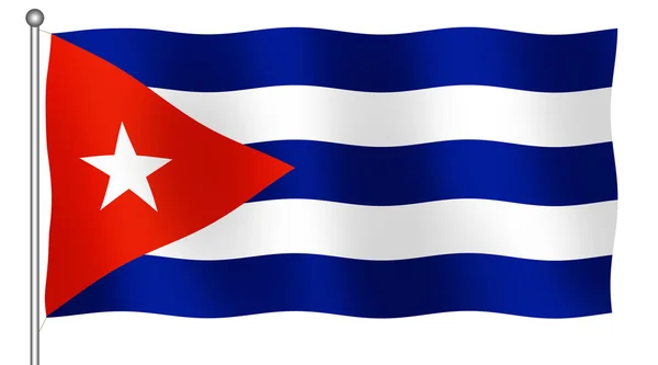 Kubai zászlót — Stock Fotó