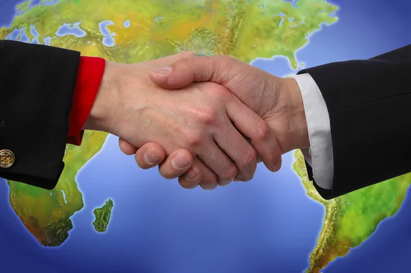 Global Handshake — Stock Photo, Image