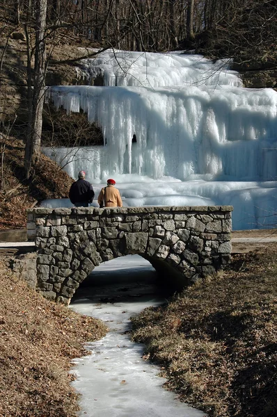 Cascada congelată — Fotografie, imagine de stoc