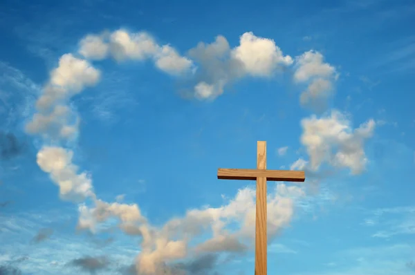 Love and the cross metaphor — Stock Photo, Image