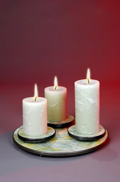 Candele accese — Foto Stock