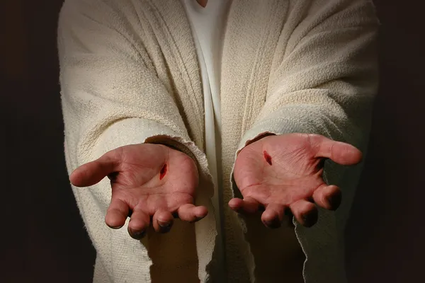 As Mãos de Jesus — Fotografia de Stock