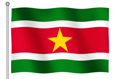 Surinam sallayarak bayrak