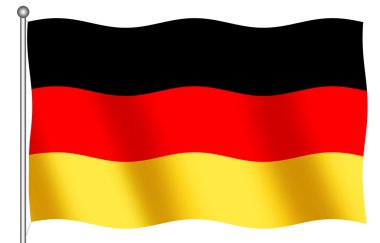 Duitse vlag zwaaien