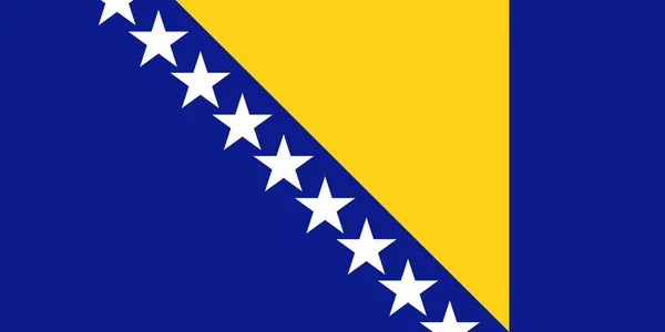 Прапор Боснії-Герцеговини — стокове фото