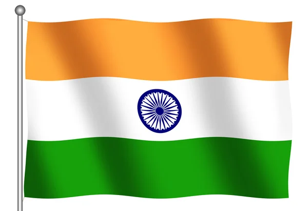 Vlag van India — Stockfoto