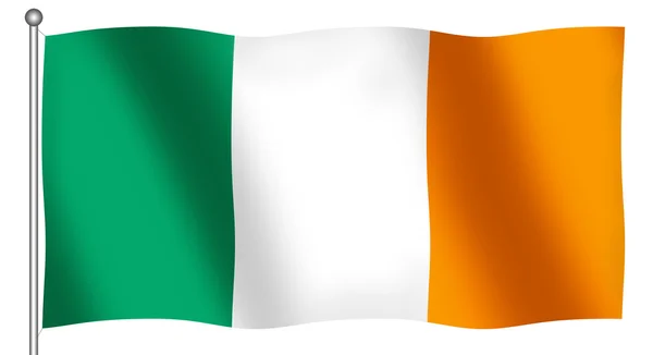Flag of Ireland Waving — Stock Photo, Image