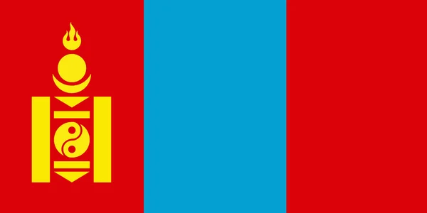 Прапор Монголії — стокове фото