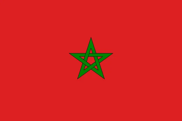 Bandeira de Morocco — Fotografia de Stock