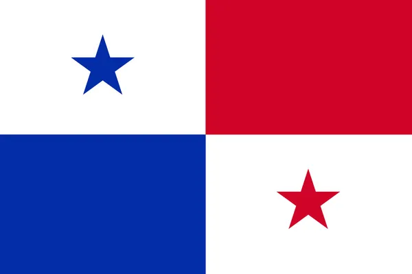 Flagge von Panama — Stockfoto