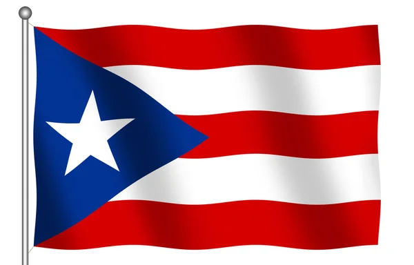 Puerto Tico zászlaja — Stock Fotó