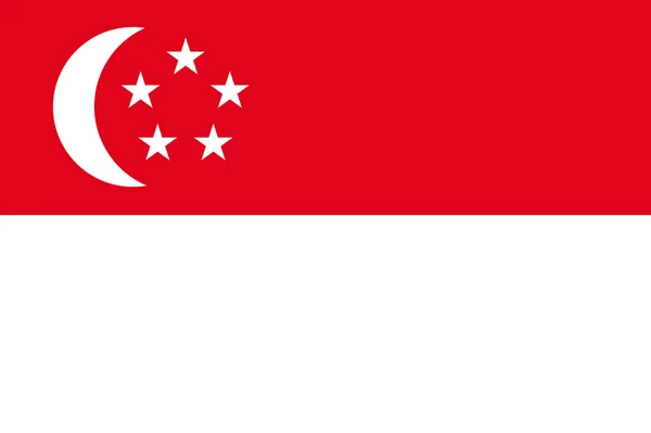 新加坡的旗子 — 图库照片
