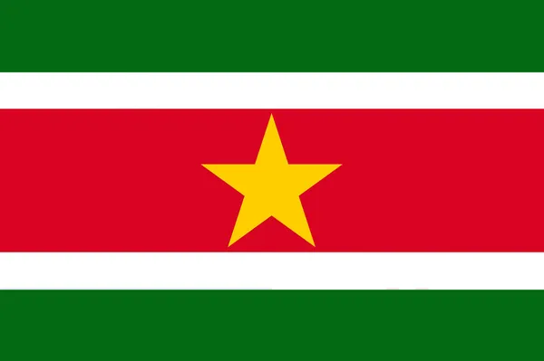 Bandera de surinam — Foto de Stock