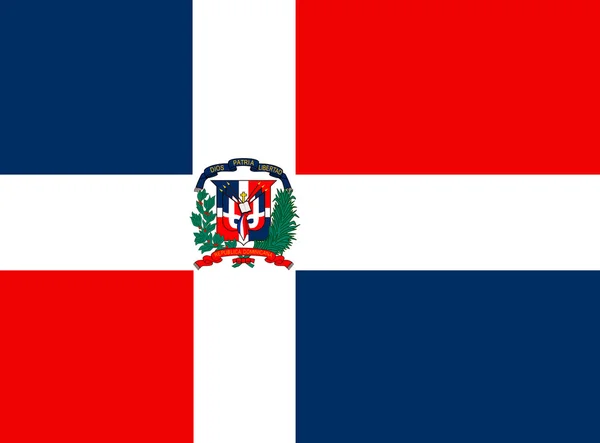 Drapeau de la République dominicaine — Photo