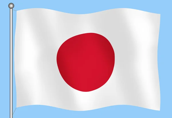 Japanese flag — Stock Photo, Image