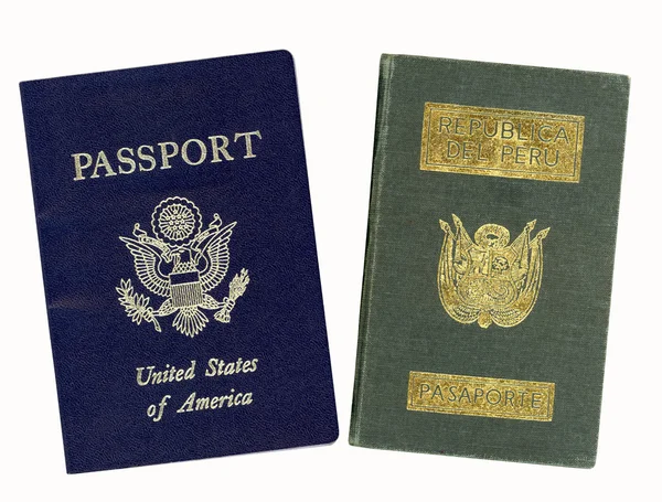 US and Peru Passport — Stock Photo, Image